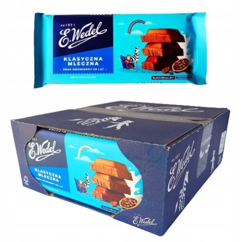 22 x czekolada mleczna klasyczna 90 g E.Wedel