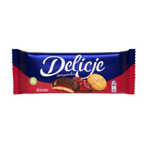 5 x Biszkopty Delicje szampańskie wiśniowe w czekoladzie Mondelez 147g