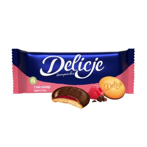 5 x Ciastka delicje szampańskie biszkopt malinowe 147g