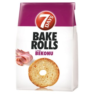 7 Days BAKE ROLLS Chrupki chlebowe o smaku bekonu 150 g