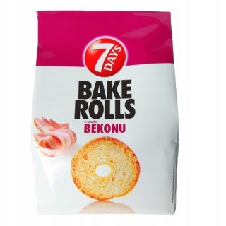 7 Days BAKE ROLLS Chrupki chlebowe o smaku bekonu 150 g