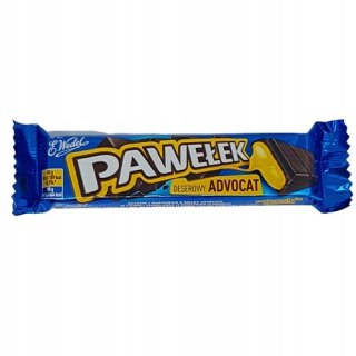 Baton E.Wedel Pawełek Advocaat w ciemnej czekoladzie 24 szt. x 45 g