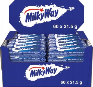 Baton mleczny Milky Way w czekoladzie 21,5 g x 60 szt.