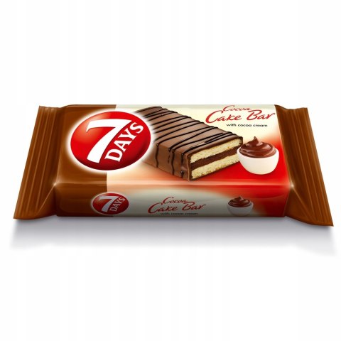 Batonik z nadzieniem kakaowym 7Days Cocoa Cake Bar biszkopt 32g x 16 szt