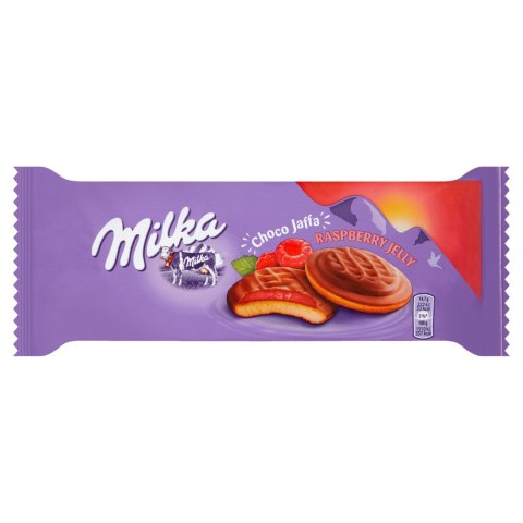 Ciastka Milka Jaffa biszkopty z galaretką o smaku malinowym 147 g