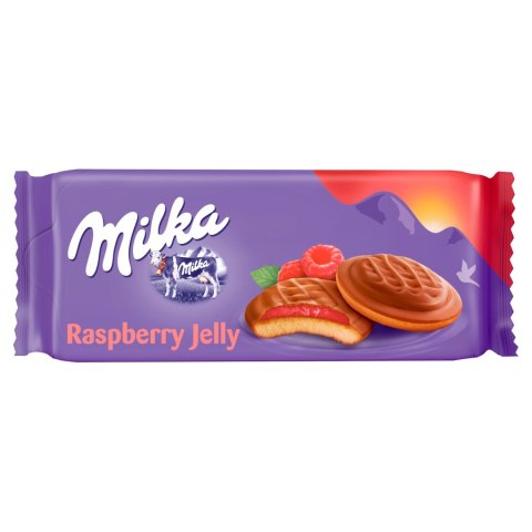 Ciastka Milka Jaffa biszkopty z galaretką o smaku malinowym 147 g