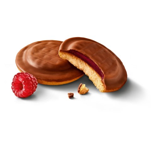 Ciastka Milka Jaffa biszkopty z galaretką o smaku malinowym 147 g
