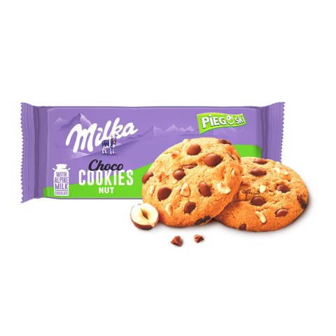 Ciastka Milka Pieguski Choco Cookie nut, ciasteczka z orzechami 135 g