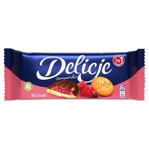 Ciastka delicje szampańskie biszkopt malinowe 147g