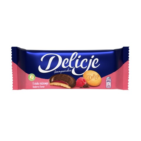 Ciastka delicje szampańskie biszkopt malinowe 147g