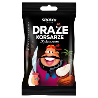 Cukierki Draże kokosowe w polewie kakaowej Korsarze Skawa 70 g