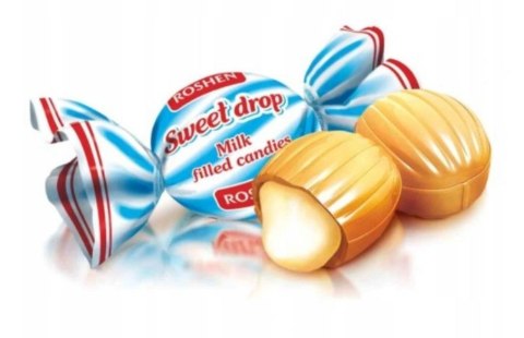 Cukierki Roshen karmelowe z nadzieniem mlecznym Sweet Drop 1 kg