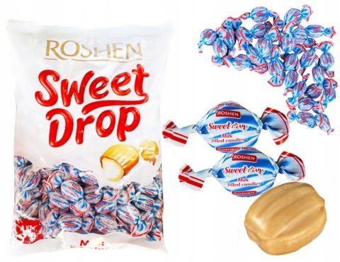 Cukierki Roshen karmelowe z nadzieniem mlecznym Sweet Drop 1 kg