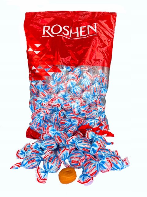 Cukierki Roshen karmelowe z nadzieniem mlecznym Sweet Drop 1 kg