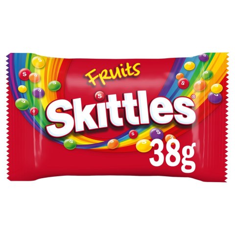 Cukierki do żucia w cukrowych skorupkach drażetki owocowe Skittles 38 g