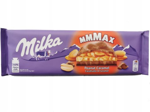 Czekolada Mleczna Milka Mmmax Peanut Caramel z Karmelem i Orzechami 276g