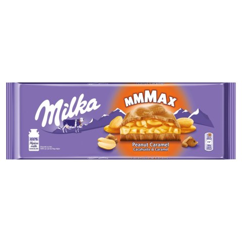 Czekolada Mleczna Milka Mmmax Peanut Caramel z Karmelem i Orzechami 276g