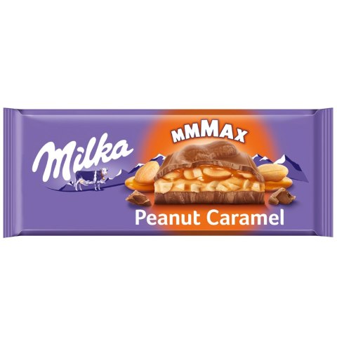 Czekolada Mleczna Milka Mmmax Peanut Caramel z Karmelem i Orzechami 276g