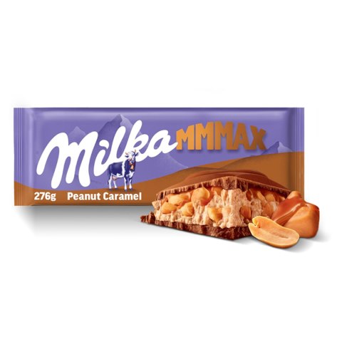 Czekolada Mleczna Milka Mmmax Peanut Caramel z Karmelem i Orzechami 276g