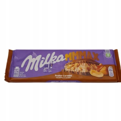 Czekolada Mleczna Milka Mmmax Peanut Caramel z Karmelem i Orzechami 276g