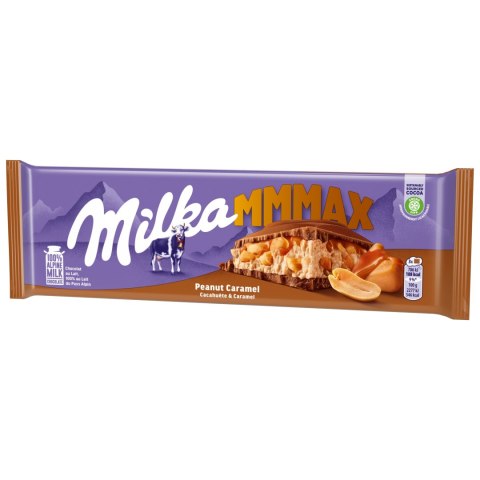 Czekolada Mleczna Milka Mmmax Peanut Caramel z Karmelem i Orzechami 276g
