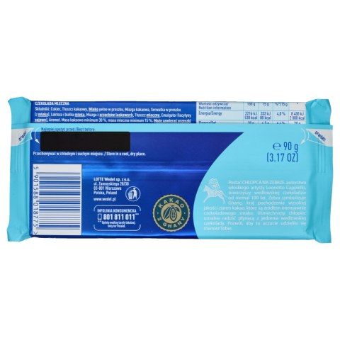 E.Wedel Klasyczna czekolada mleczna 90 g