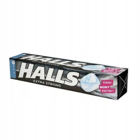 Halls extra strong cukierki czarne orzeźwiające zestaw 20szt x 33,5g