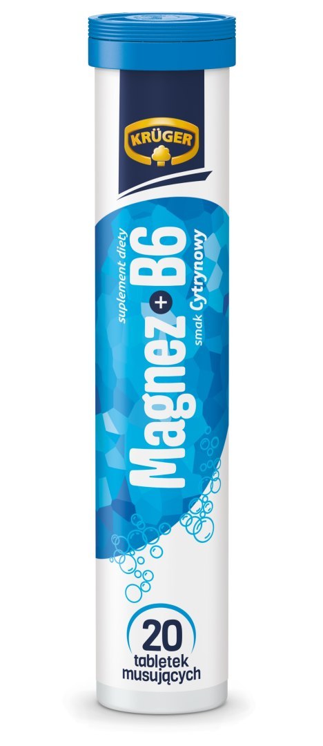 Krüger Suplement diety magnez + B6 smak cytrynowy