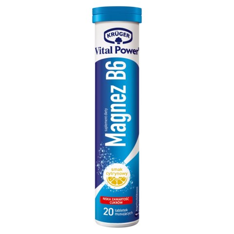 Krüger Suplement diety magnez + B6 smak cytrynowy