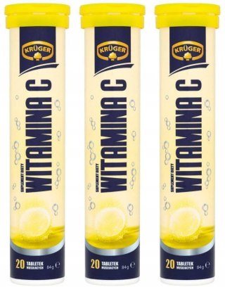 Krüger Suplement diety witamina C smak cytrynowy 84 g (20 sztuk)