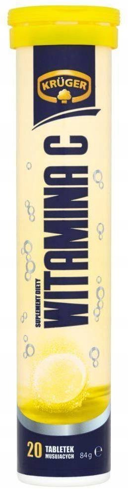 Krüger Suplement diety witamina C smak cytrynowy 84 g (20 sztuk)