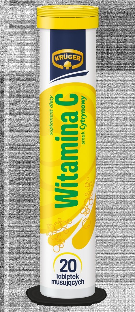 Krüger Suplement diety witamina C smak cytrynowy 84 g (20 sztuk)