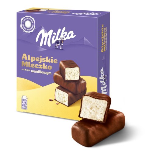 Milka Alpejskie Mleczko Pianka o smaku waniliowym 330 g