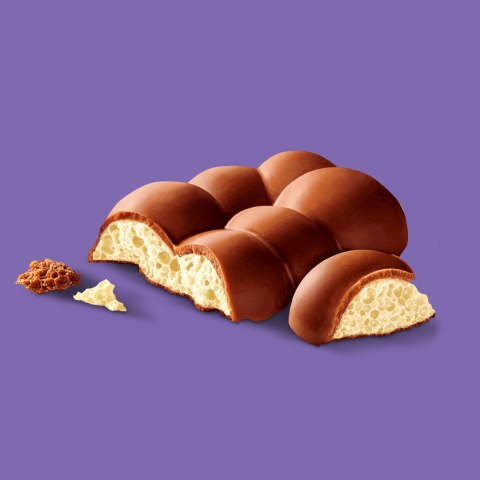 Milka Bubbly White Czekolada mleczna z napowietrzoną białą czekoladą 95 g
