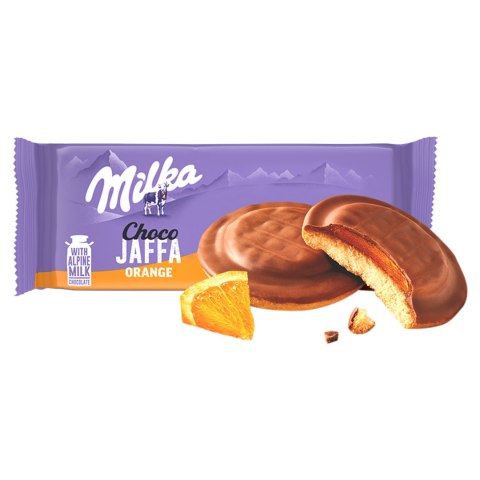 Milka Choco Jaffa - Biszkopty z galaretką pomarańczową z czekoladą 147 g