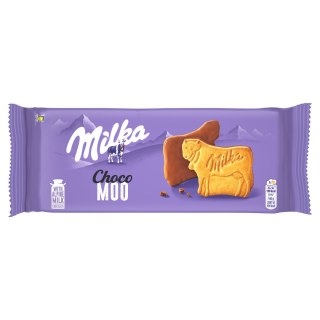 Milka Choco Moo ciastka oblane czekoladą mleczną z mleka alpejskiego 120 g