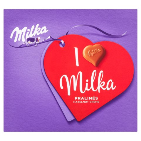 Milka I Love Milka praliny mleczne z nadzieniem orzechowym 110 g