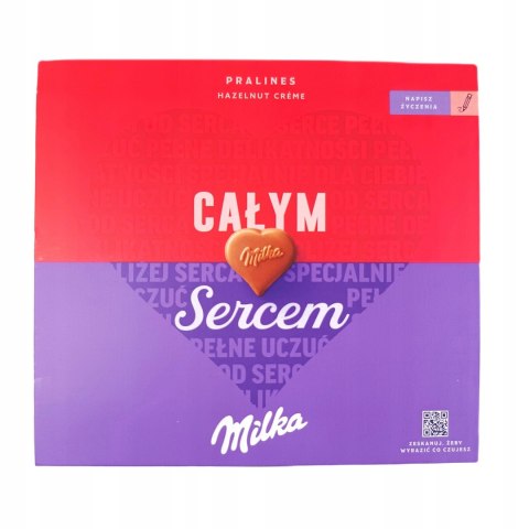 Milka I Love Milka praliny mleczne z nadzieniem orzechowym 110 g