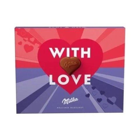 Milka I Love Milka praliny mleczne z nadzieniem orzechowym 110 g