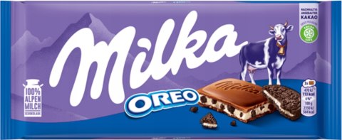 Milka Oreo Czekolada z Mleka Alpejskiego z Nadzieniem Waniliowym Oreo 100g