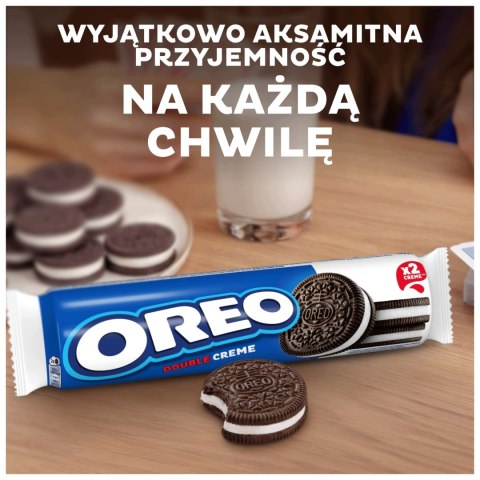 Oreo Double ciastka kruche kakaowe z nadzieniem 157 g markizy z kremem