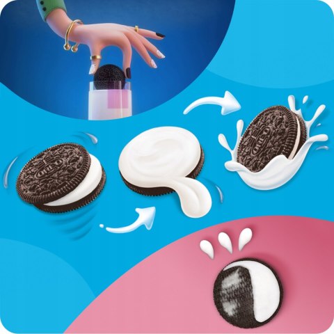 Oreo Original ciastka kakaowe z nadzieniem markizy kruche ciasteczka 154 g