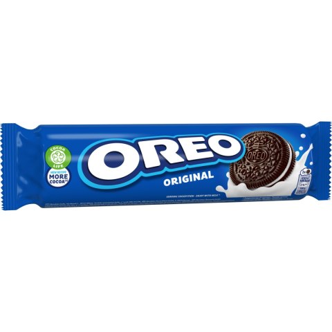 Oreo Original ciastka kakaowe z nadzieniem markizy kruche ciasteczka 154 g