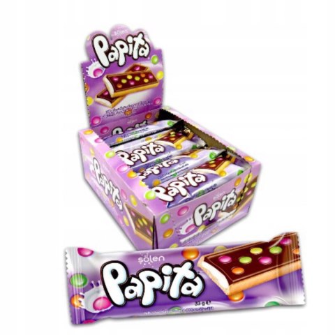 Papita Mleczny Baton z Drażetkami 24 szt x 33 g