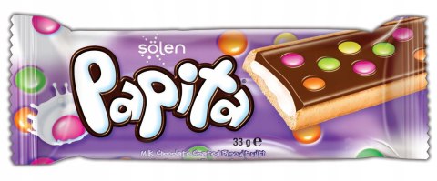 Papita Mleczny Baton z Drażetkami 24 szt x 33 g