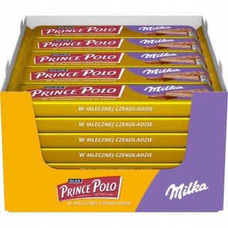 Prince Polo Milka Wafelki XXL 35 sztuk x 45g