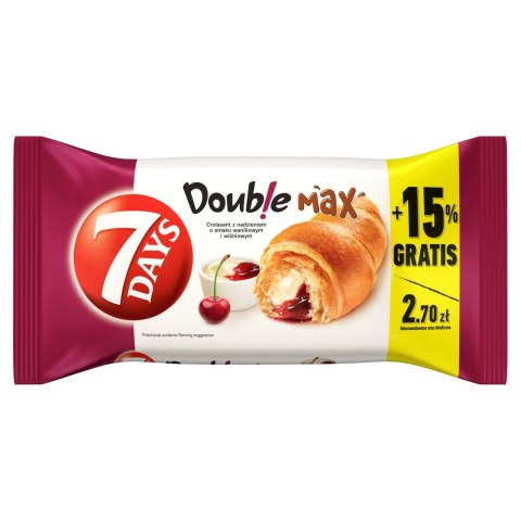 Rogalik 7 Days z Nadzieniem Waniliowym i Wiśniowym 110g