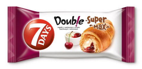Rogalik 7 Days z Nadzieniem Waniliowym i Wiśniowym 110g