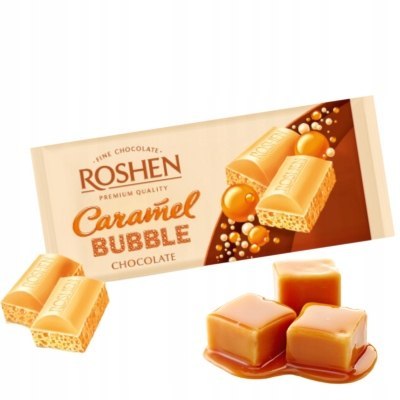 Roshen Bubble czekolada biała z karmelem 80 g