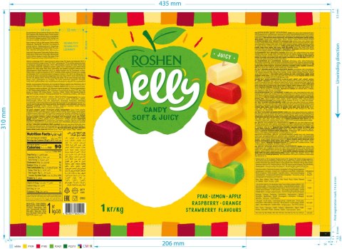 Roshen Jelly owocowe galaretki w cukrze 1 kg